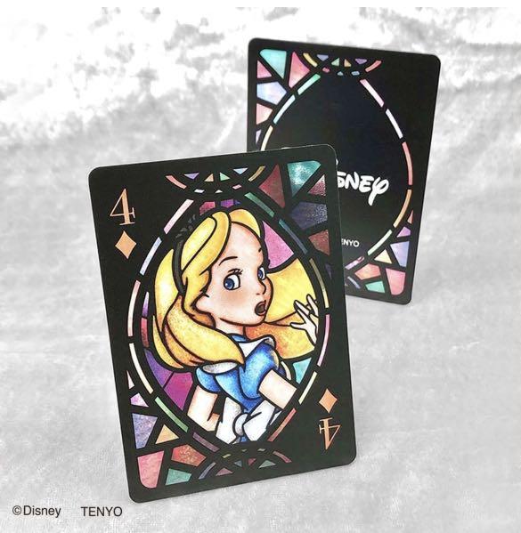 現貨 全新日版 Tenyo 迪士尼 彩繪玻璃系列 噗克牌 啤牌 Disney Character Stained Glass Playing ...