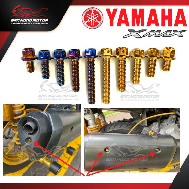 🇸🇬 Yamaha Xmax ,Aerox, Nmax,Sniper, Y15ZR Exhaust Cover Titanium