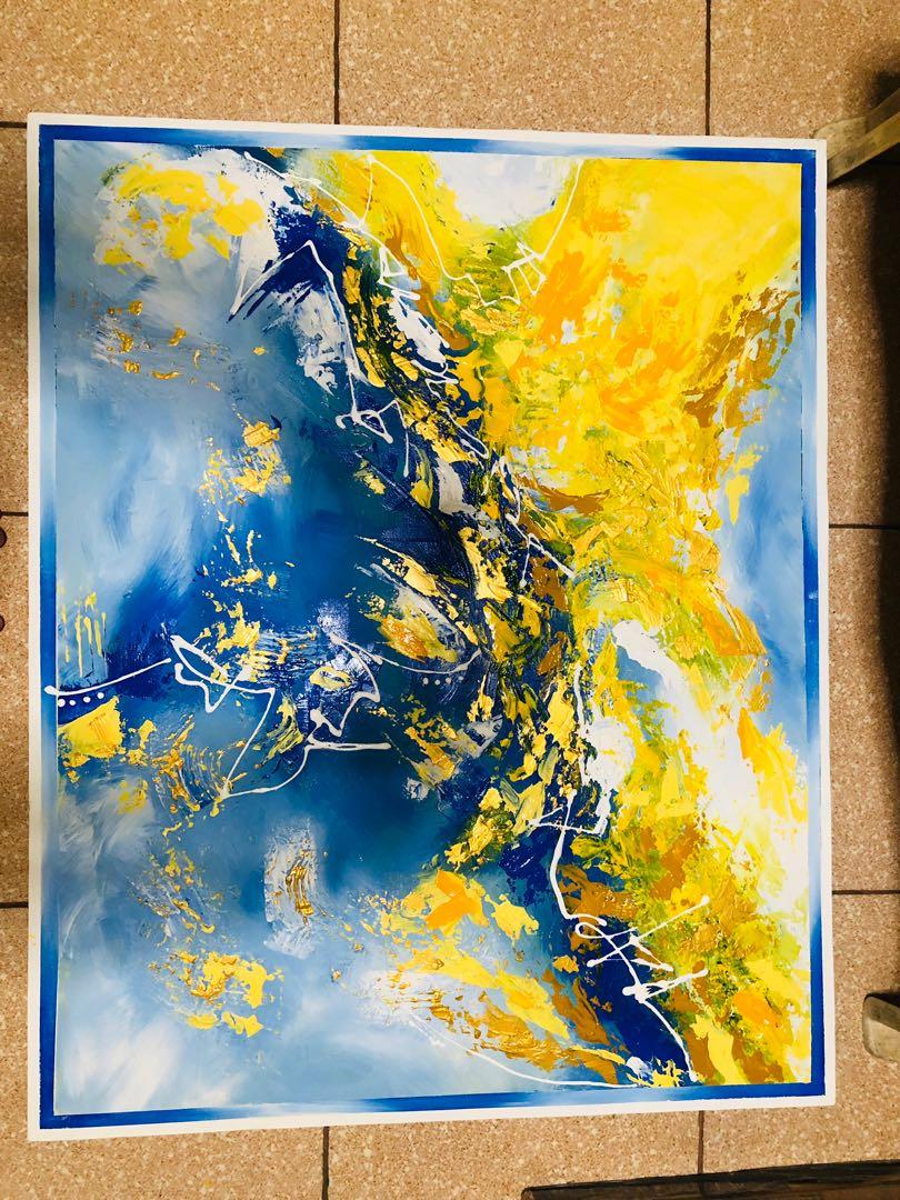 ACRYLIC PAINTING for sale, Furniture & Home Living, Home Decor, Frames