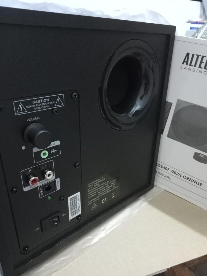 ALTEC LANSING LOZENGE BT 2.1 MULTIMEDIA BLUETOOTH SPEAKER 38W RMS