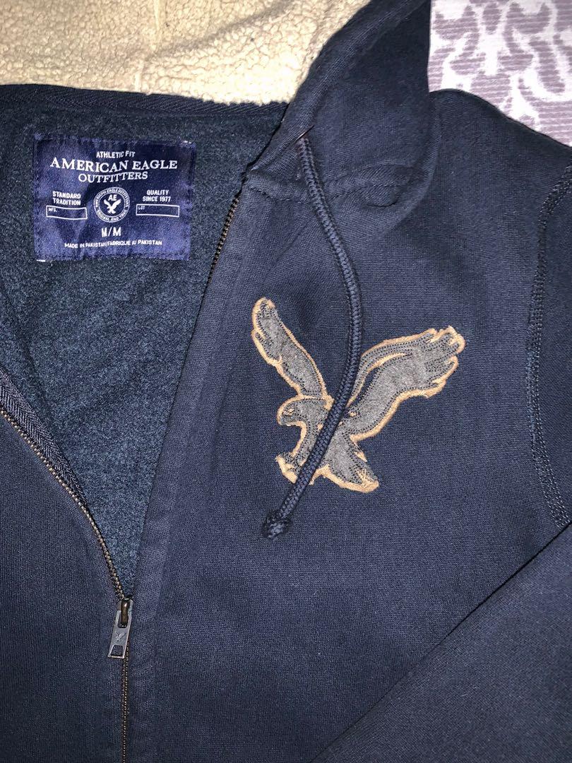 American Eagle Outfitters Zip Up Jacket with Fur hood Men s