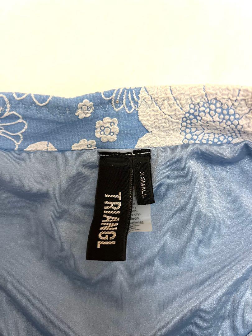 Authentic 2018 Triangl Selena Bikini in Blue Floral Jacquard