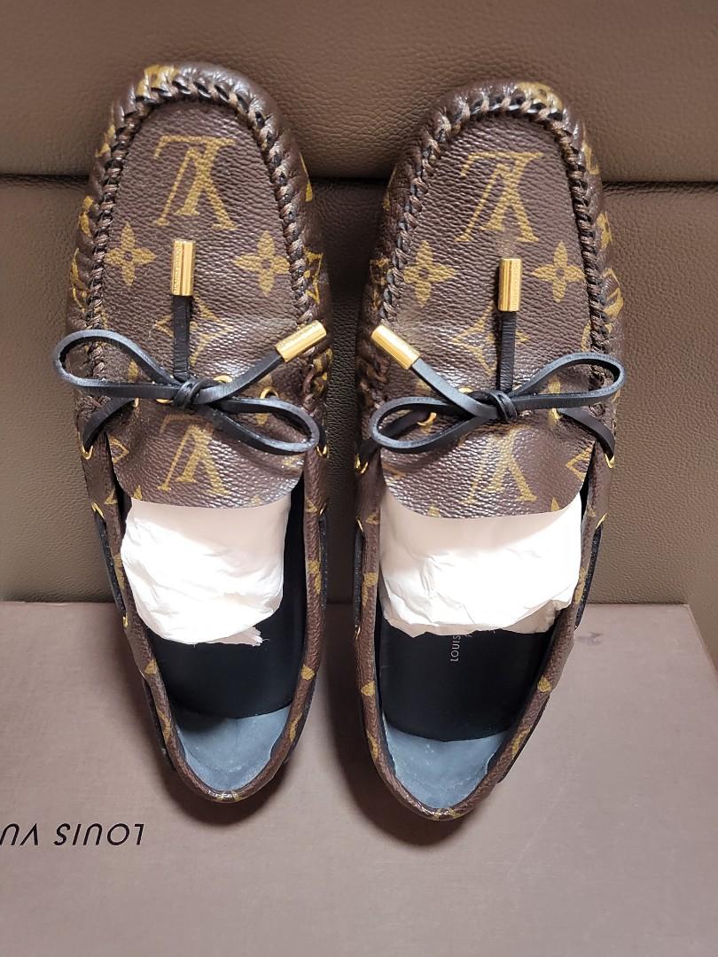 Louis Vuitton Monogram Coated Canvas Upper Case Loafers Size 36 at