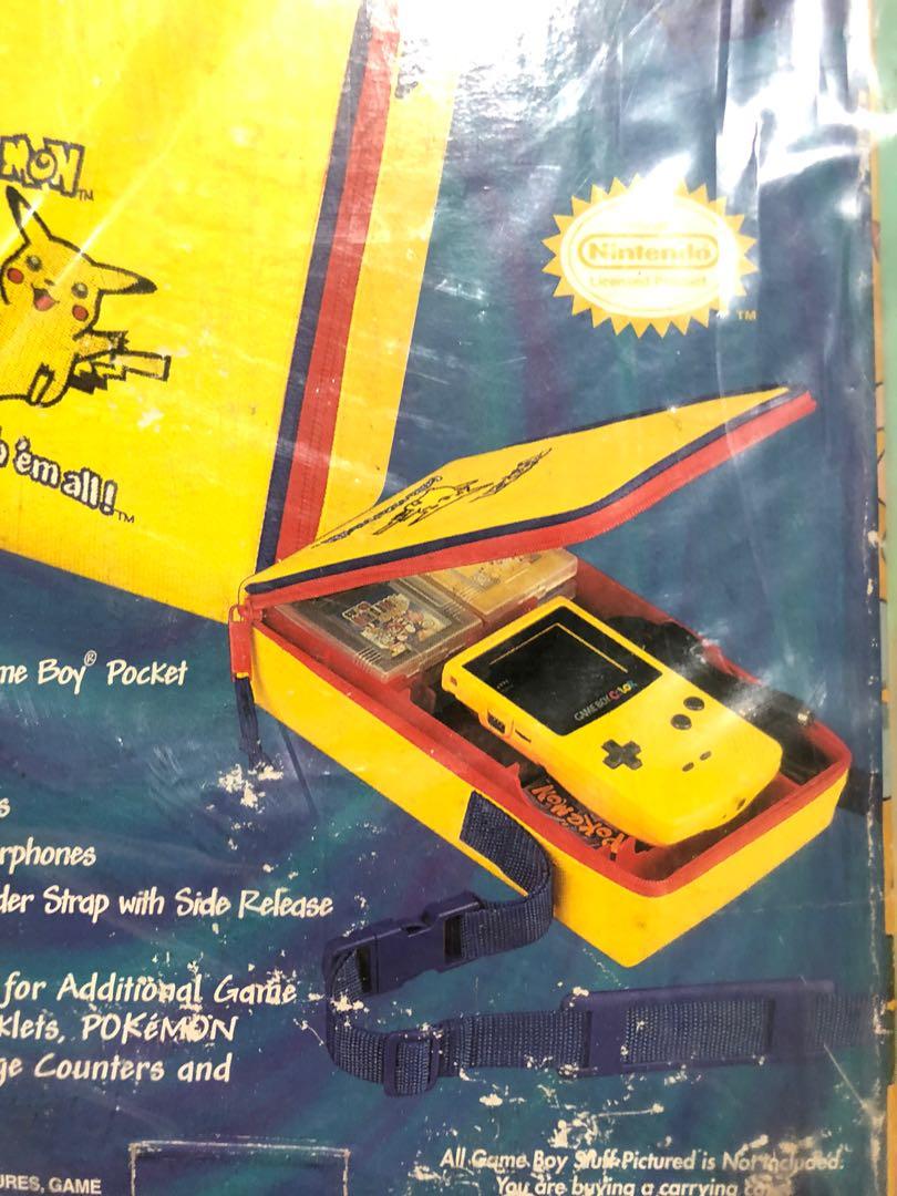 (Rare)Authentic Official Nintendo Pokémon gameboy color carrying case