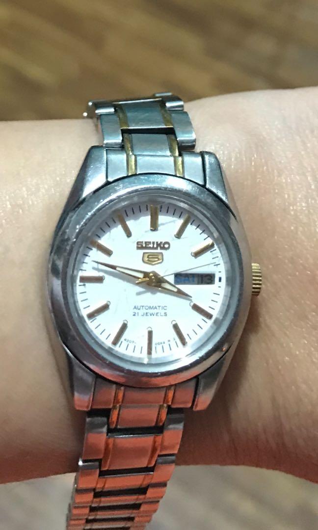 Authentic Seiko 5 Automatic Ladies Watch, Women's Fashion, Watches &  Accessories, Watches on Carousell
