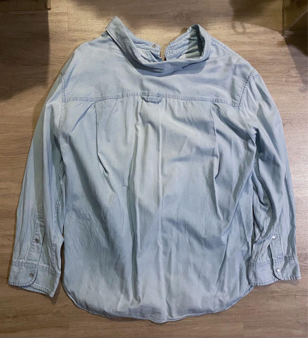 Balenciaga swing top collar shirt