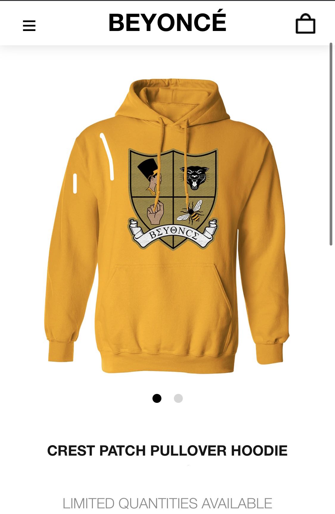 Beyonce crest hoodie outlet