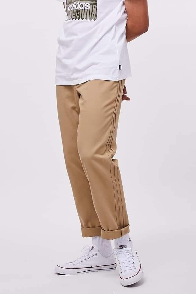 Rare Adidas Originals Mens Chino Skater Pants Tan Size 34x32 | eBay