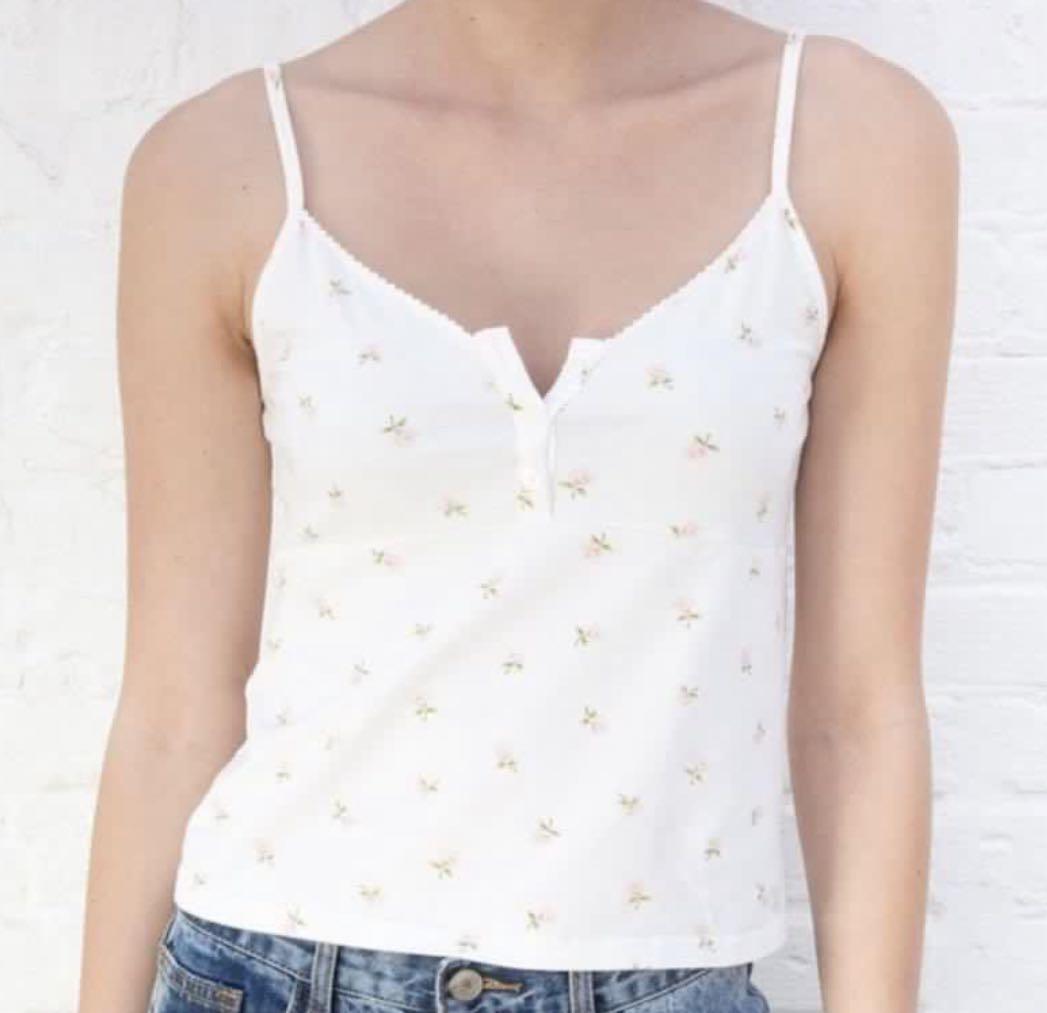 Brandy melville floral Tiffany tank