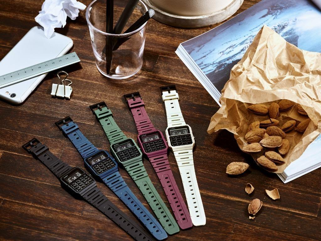 Casio Unisex Calculator Watch CA 52WF Vintage Colors available price listed per piece