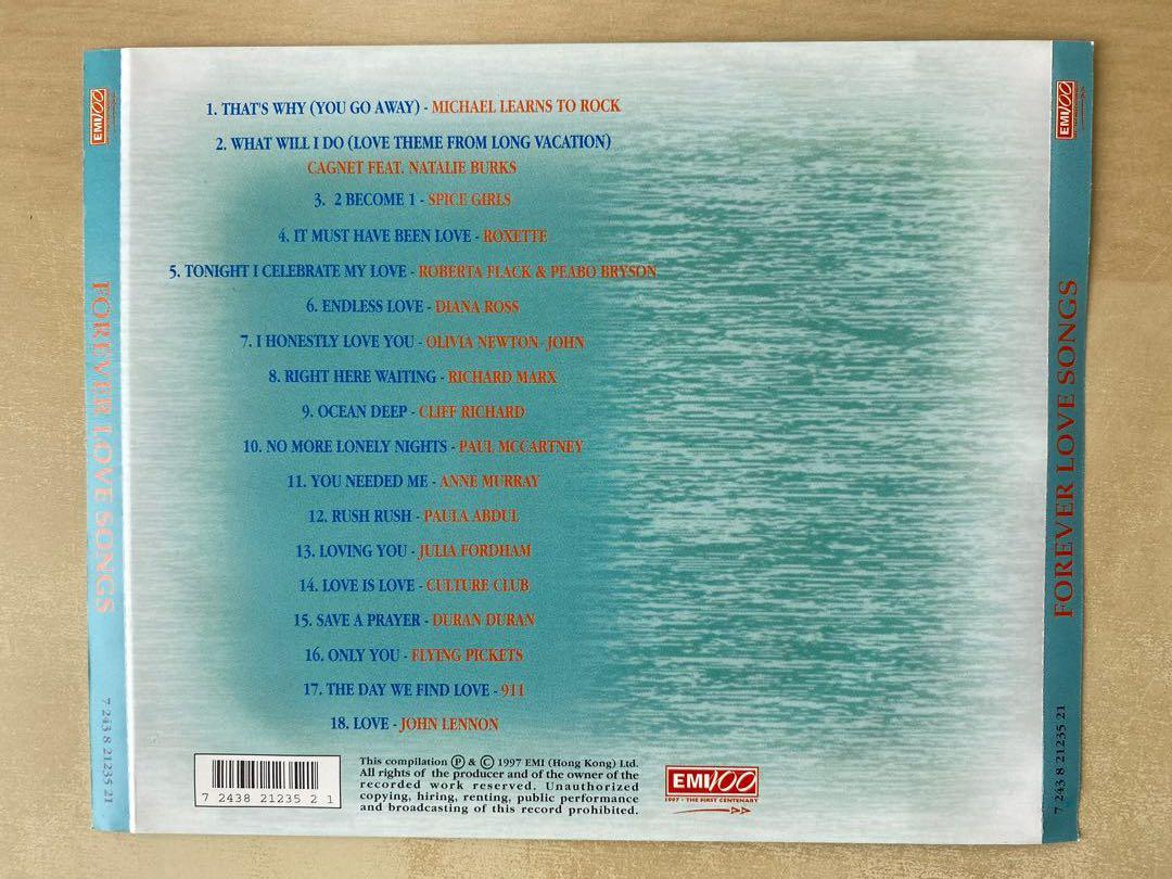 Cd丨forever Love Songs 經典英文情歌 興趣及遊戲 音樂樂器 配件 音樂與媒體 Cd 及dvd Carousell