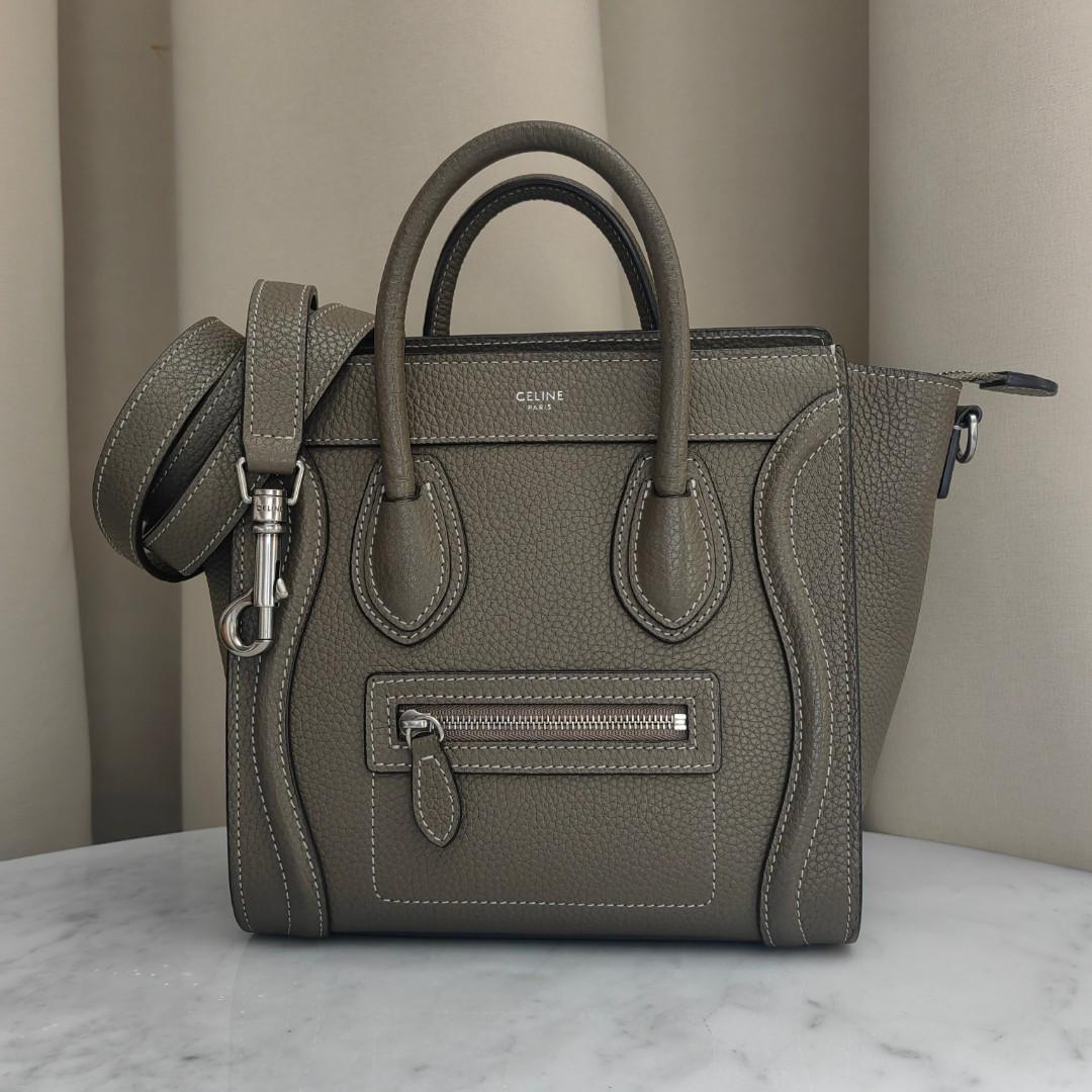 Celine nano 2025 luggage taupe