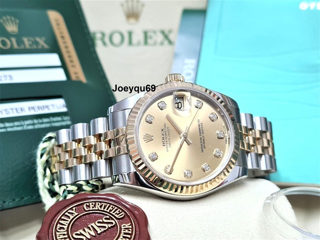 Rolex Datejust 31 178273 Wristwatch - Black Index