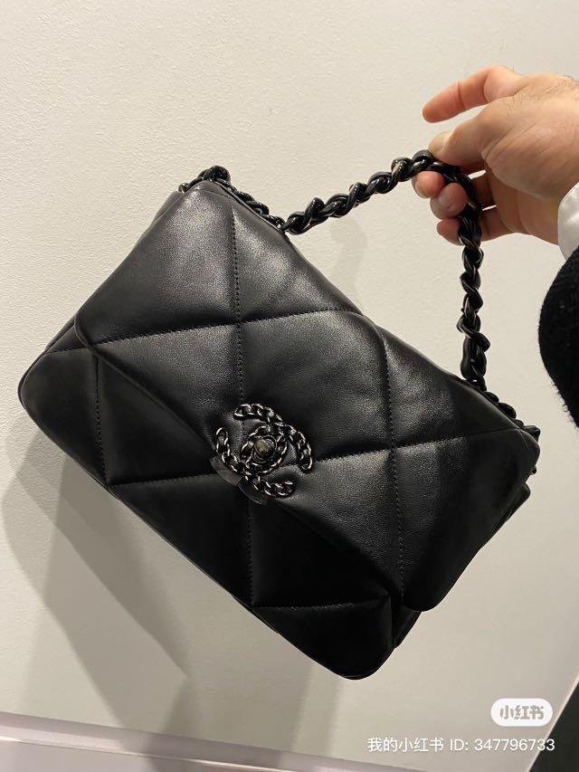 Chanel 19 Black Large - Designer WishBags