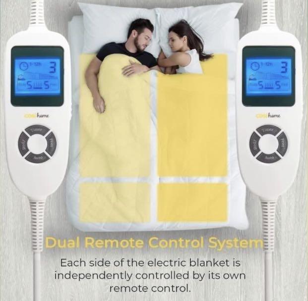 Electric blanket multi zone control outlet