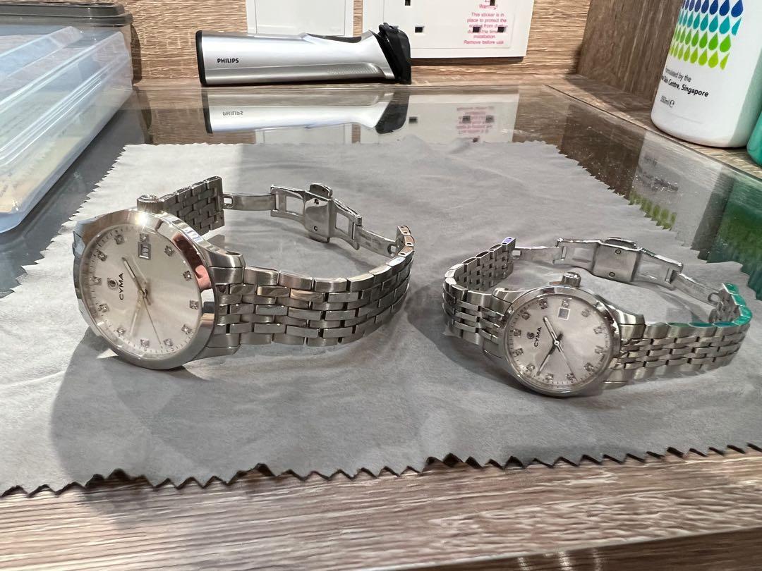 Cyma watches men and woman set quartz movement