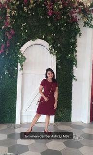 Dress maroon