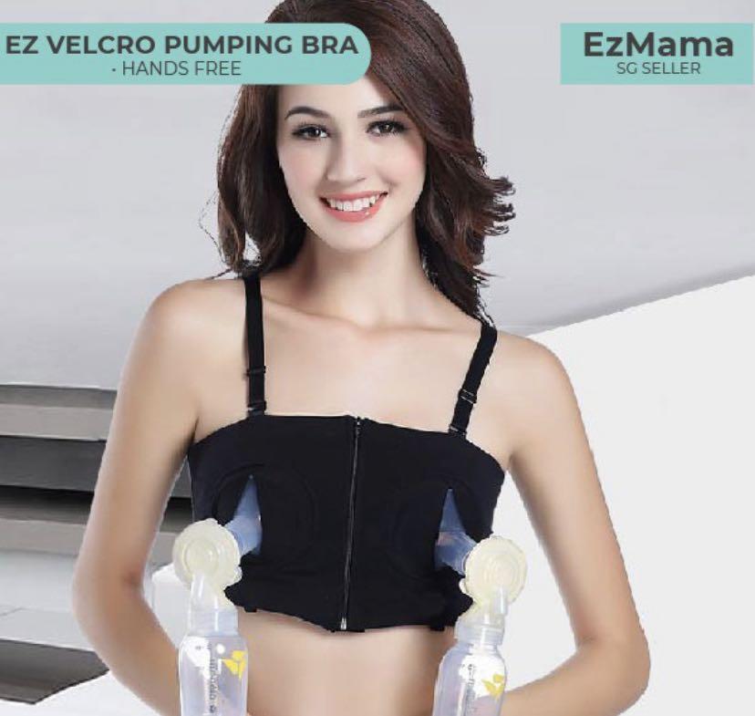 EzMama EZ Handsfree Velcro - Breastfeeding - Pumping Bra - Perfect