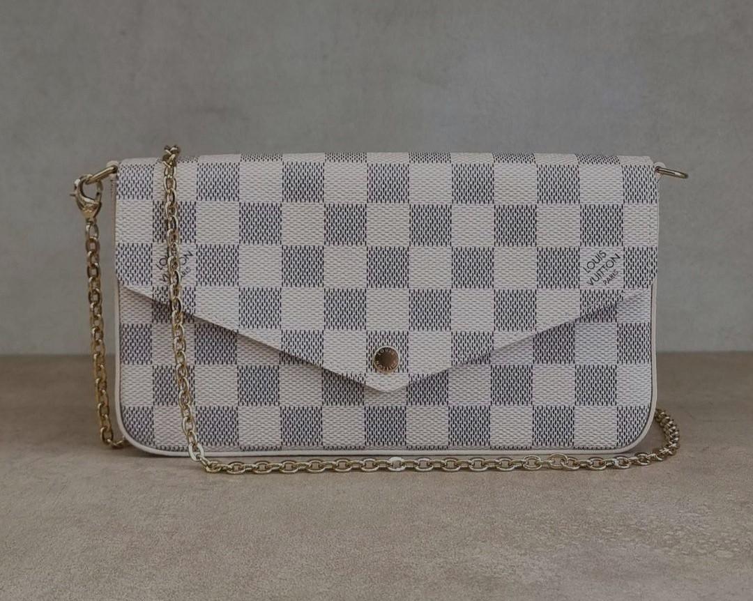 Fast Sale Last 1pcs, New, LV Pochette Felicie Damier Azur, •Nett,  •Exclude ongkir