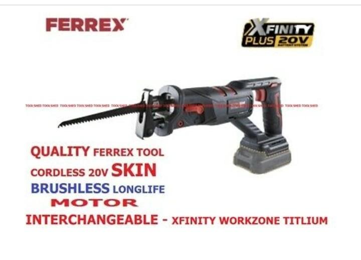 Ferrex Aldi Brand New Cordless Rechargeable Reciprocating Saw Skin Only