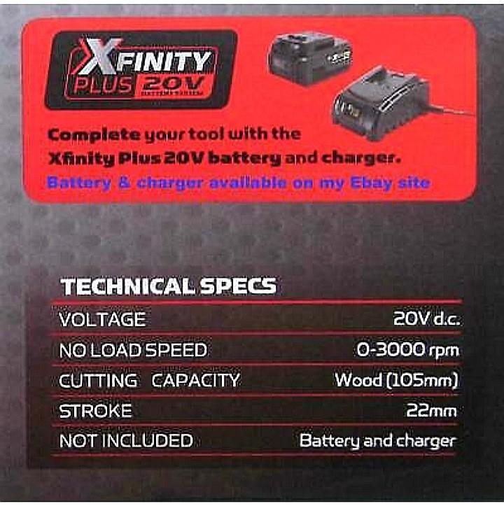 Ferrex Aldi Brand New Cordless Rechargeable Reciprocating Saw Skin Only