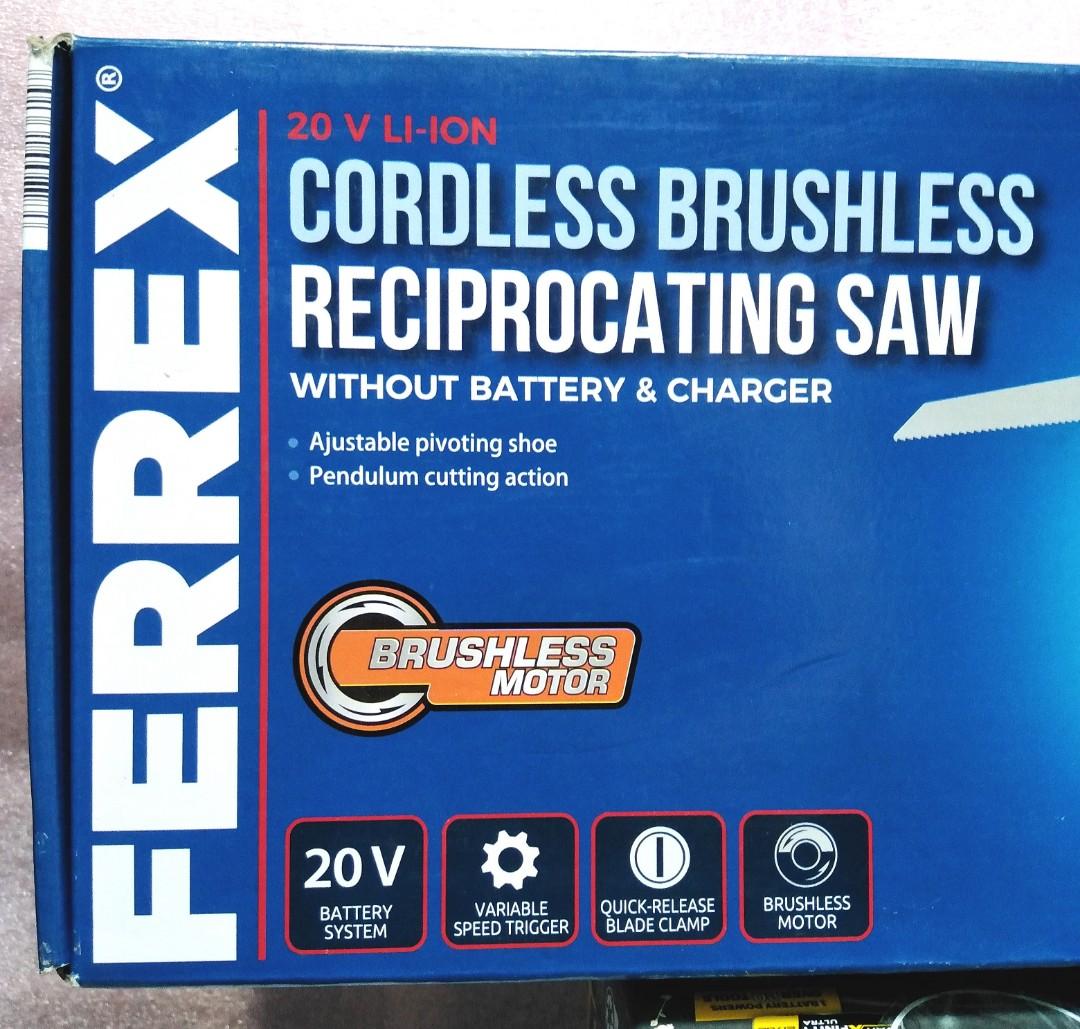 Ferrex Aldi Brand New Cordless Rechargeable Reciprocating Saw Skin Only