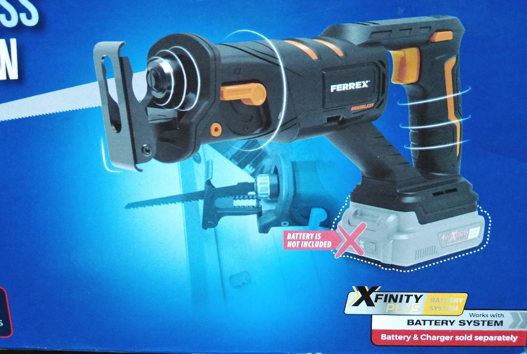 Ferrex Aldi Brand New Cordless Rechargeable Reciprocating Saw Skin Only