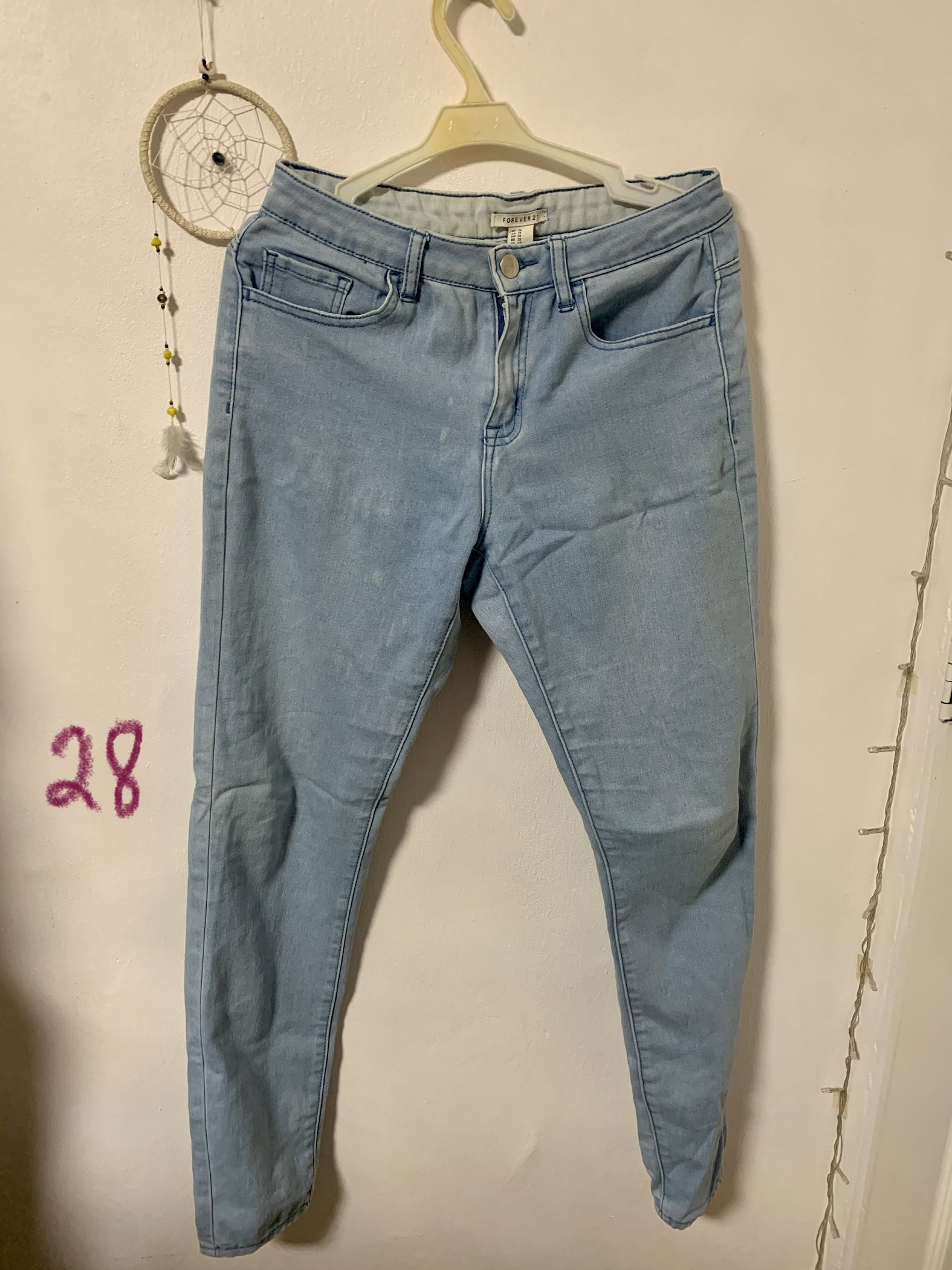 Forever 21 Light washed jeans, Women's 