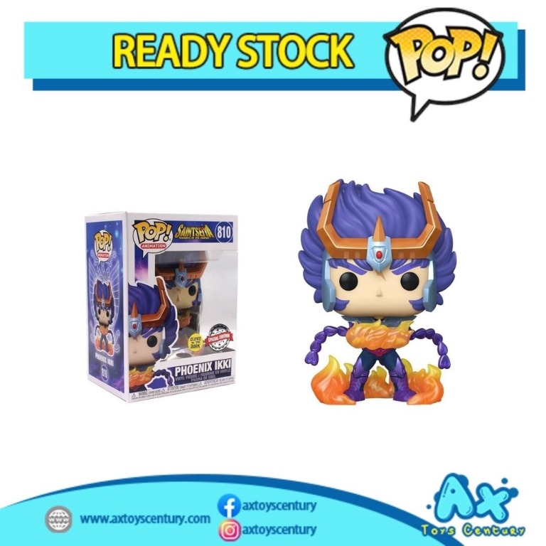 Funko Pop Saint Seiya Phoenix Ikki Figure Knights Of Zodiac Glows Special  Collectible 