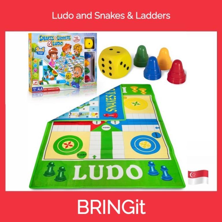 Snakes and Ladders and Ludo Giant Games Board Family Fun Indoor Outdoor Games