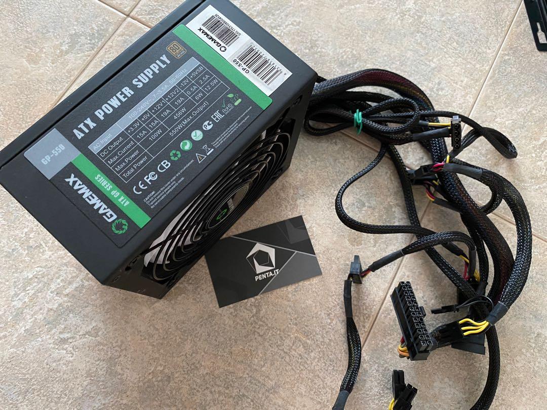 GAMEMAX GP-550 550W PSU (80+ Bronze), Computers & Tech, Parts ...