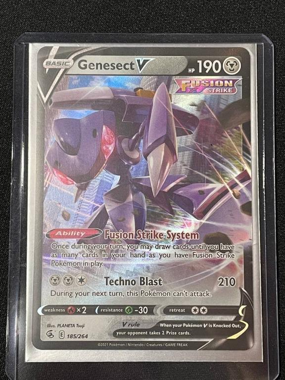 Genesect V 185/264 - Fusion Strike - Pokémon TCG - Mint Condition