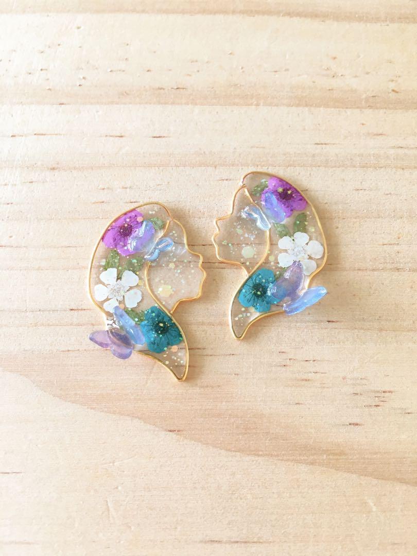 Girls sales butterfly earrings