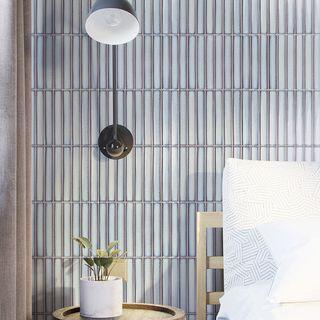 Glossy Glazed Fambe Effect Porcelain Mosaic - 30 x 220mm