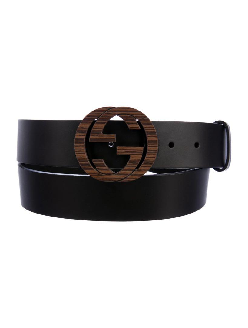 Gucci Wood interlocking G belt