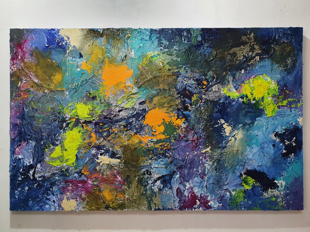 Heavy textured Abstract Painting, Hobbies & Toys, Stationary & Craft