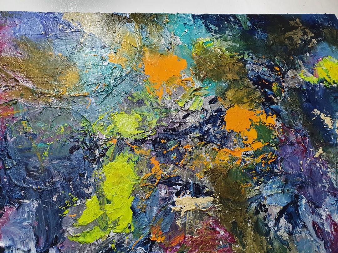 Heavy textured Abstract Painting, Hobbies & Toys, Stationary & Craft