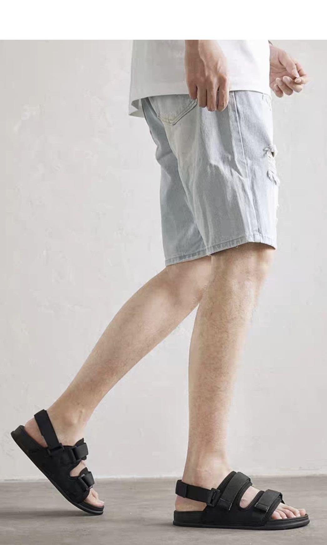 Velcro deals strappy sandals