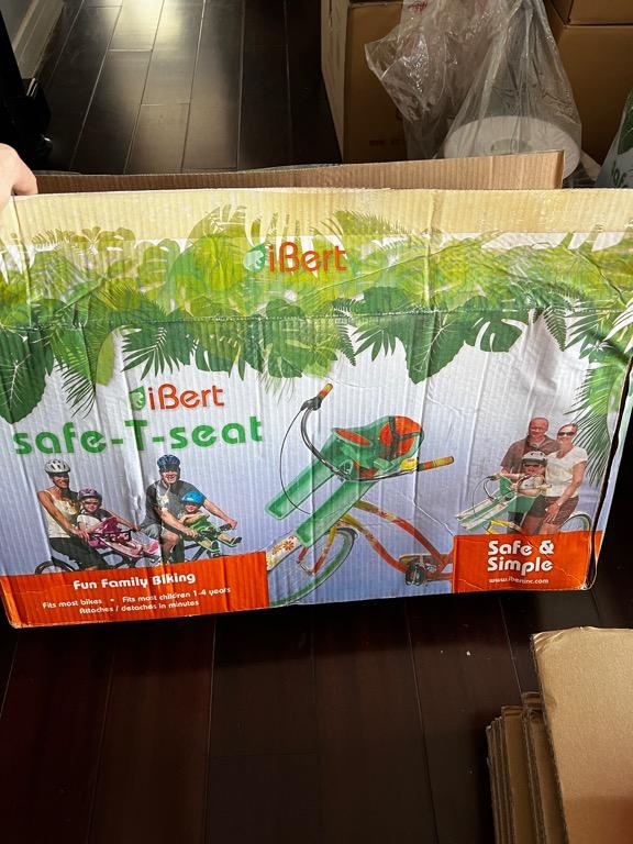 Carry your kids on your bike. iBert Child Carrier Bicycle SafeTSeat