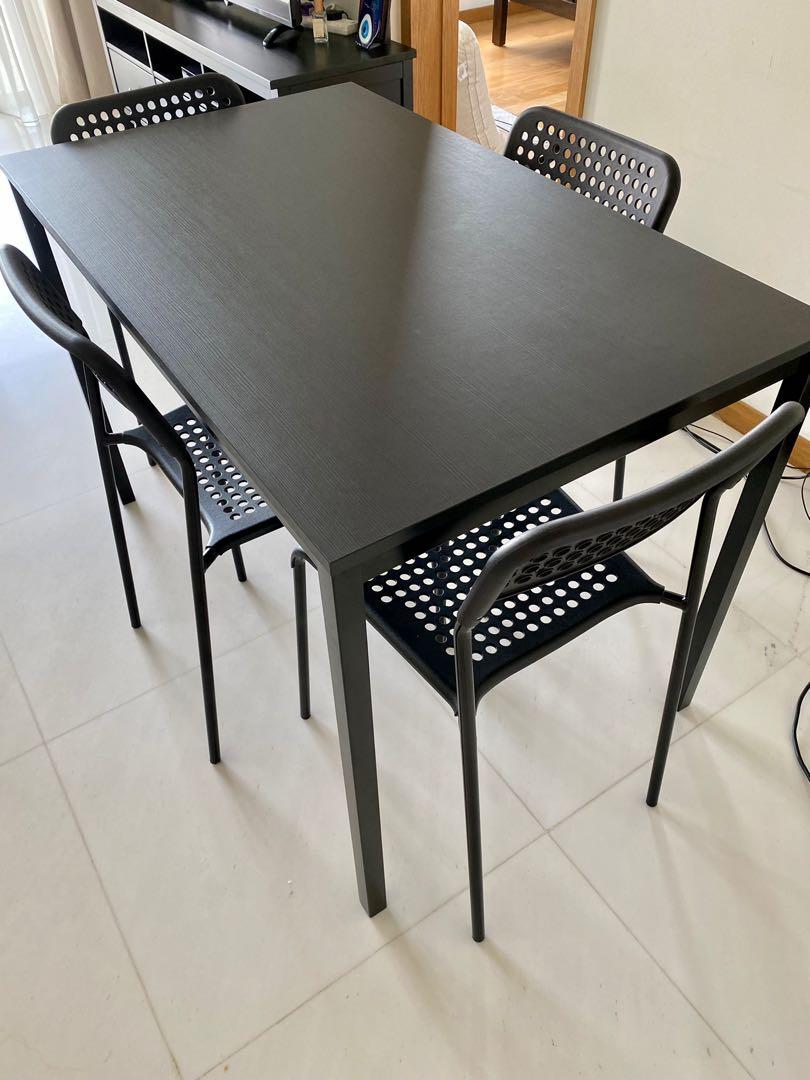 SANDSBERG Table, black, 431/4x263/8 - IKEA