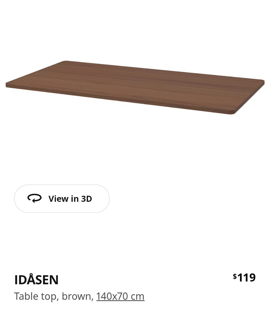 Idasen tabletop best sale