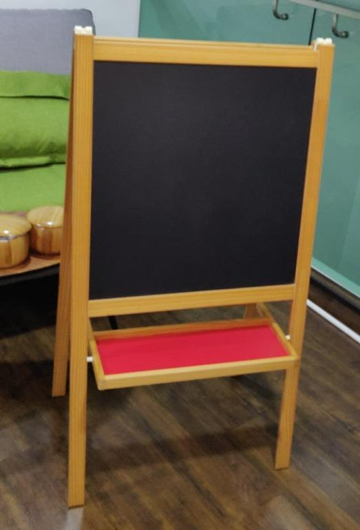 IKEA Mala Easel Whiteboard & Chalk Black Board, Hobbies & Toys