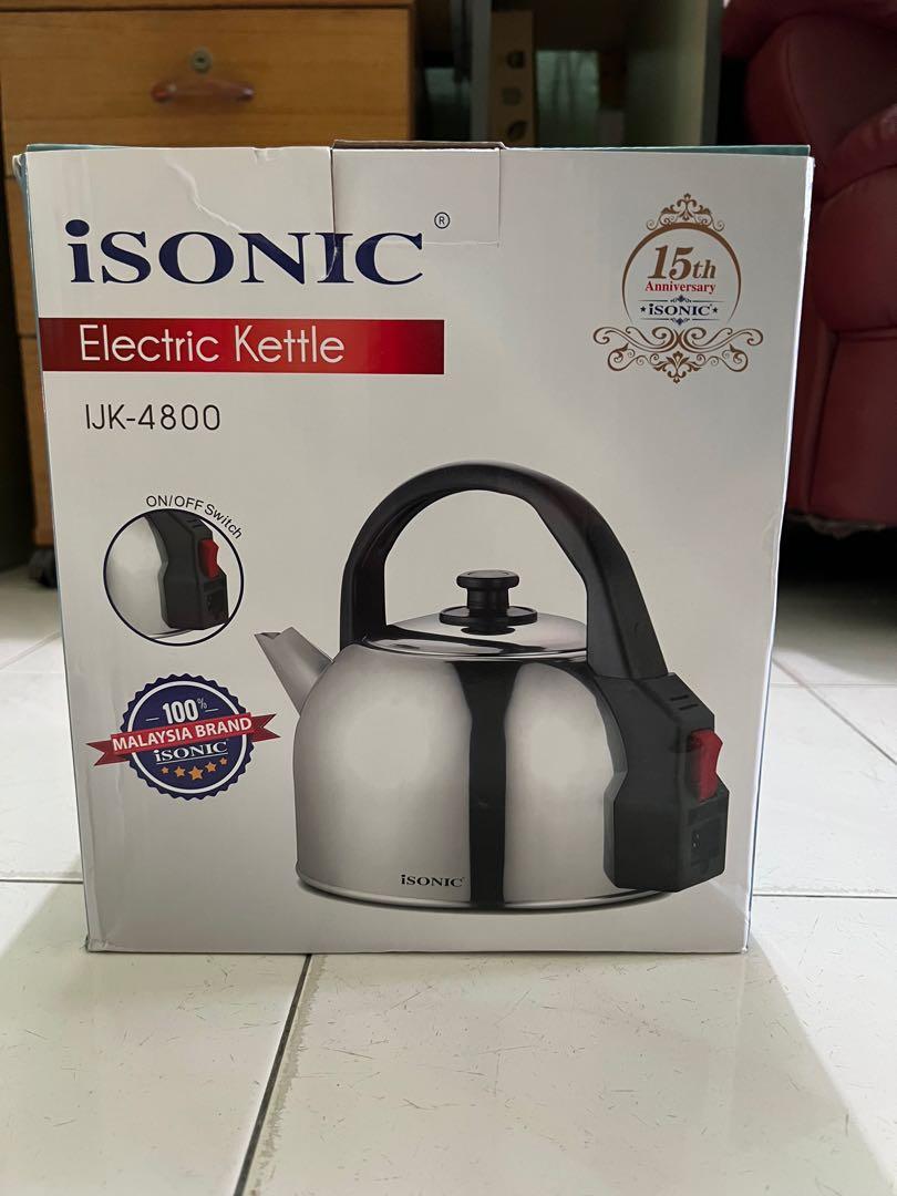iSONiC Electric Kettle 4.8L, TV & Home Appliances, Kitchen Appliances
