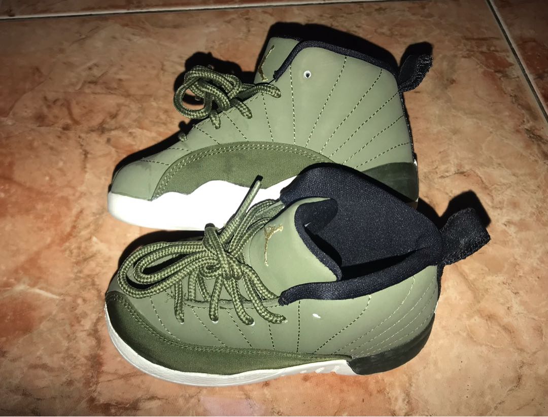 jordan olive green 12