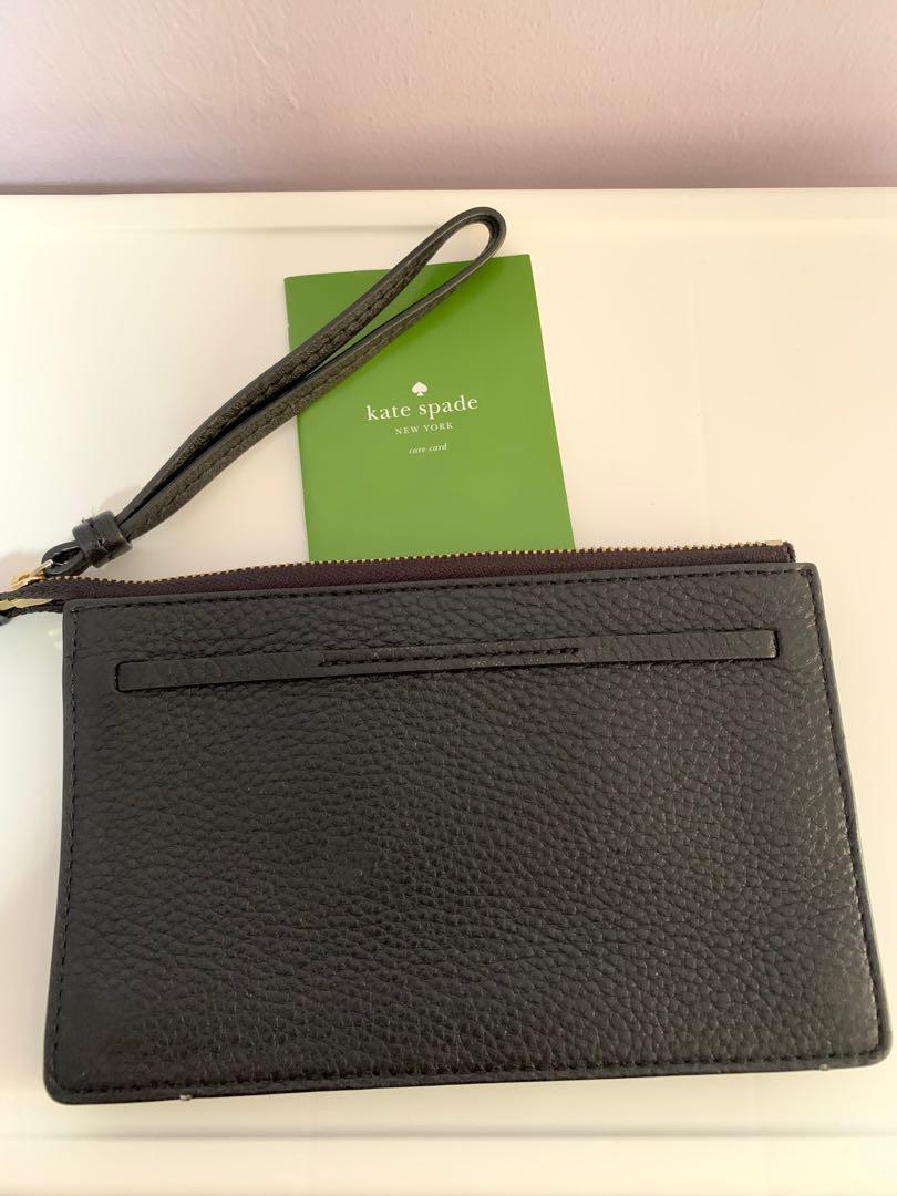 Kate Spade hayes wristlet black