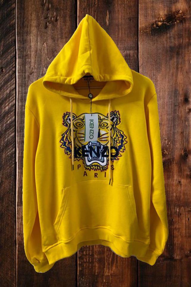 Yellow deals kenzo hoodie