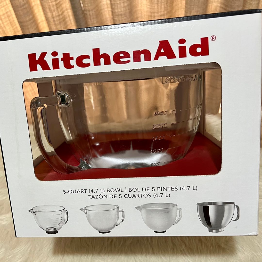 KitchenAid Glass Bowl with Cover, Furniture & Home Living, Kitchenware