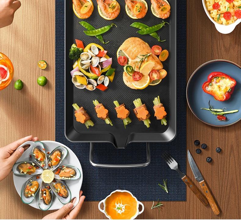 Electric bbq hot sales plate