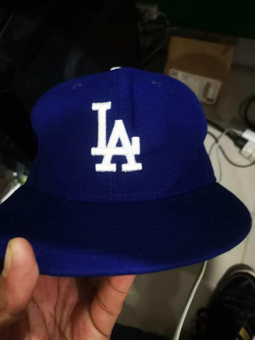 LA dodgers on field fitted cap, Men's 