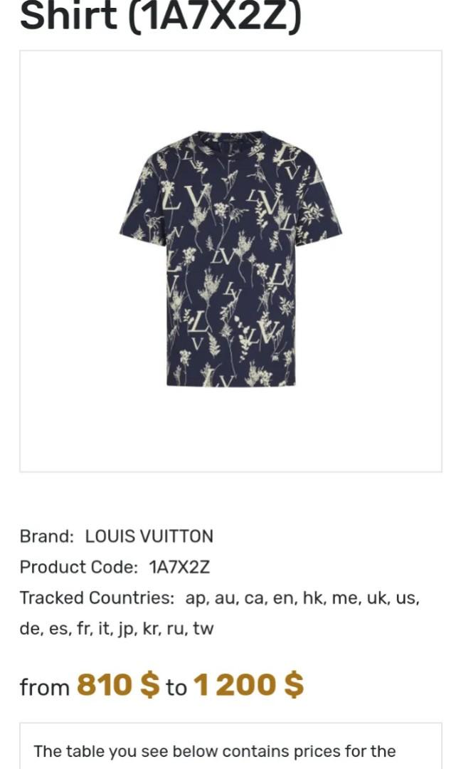 Compare prices for LV Leaf Discharge T-Shirt (1A7X2Z) in official